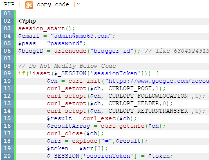 Sử dụng code php để post bài tự động lên Blogspot
